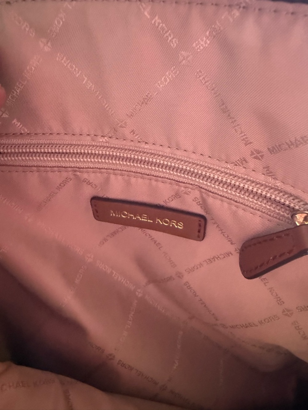 Michael Kors Brown Signature Logo Backpack And Wallet! - Picture 4 of 8